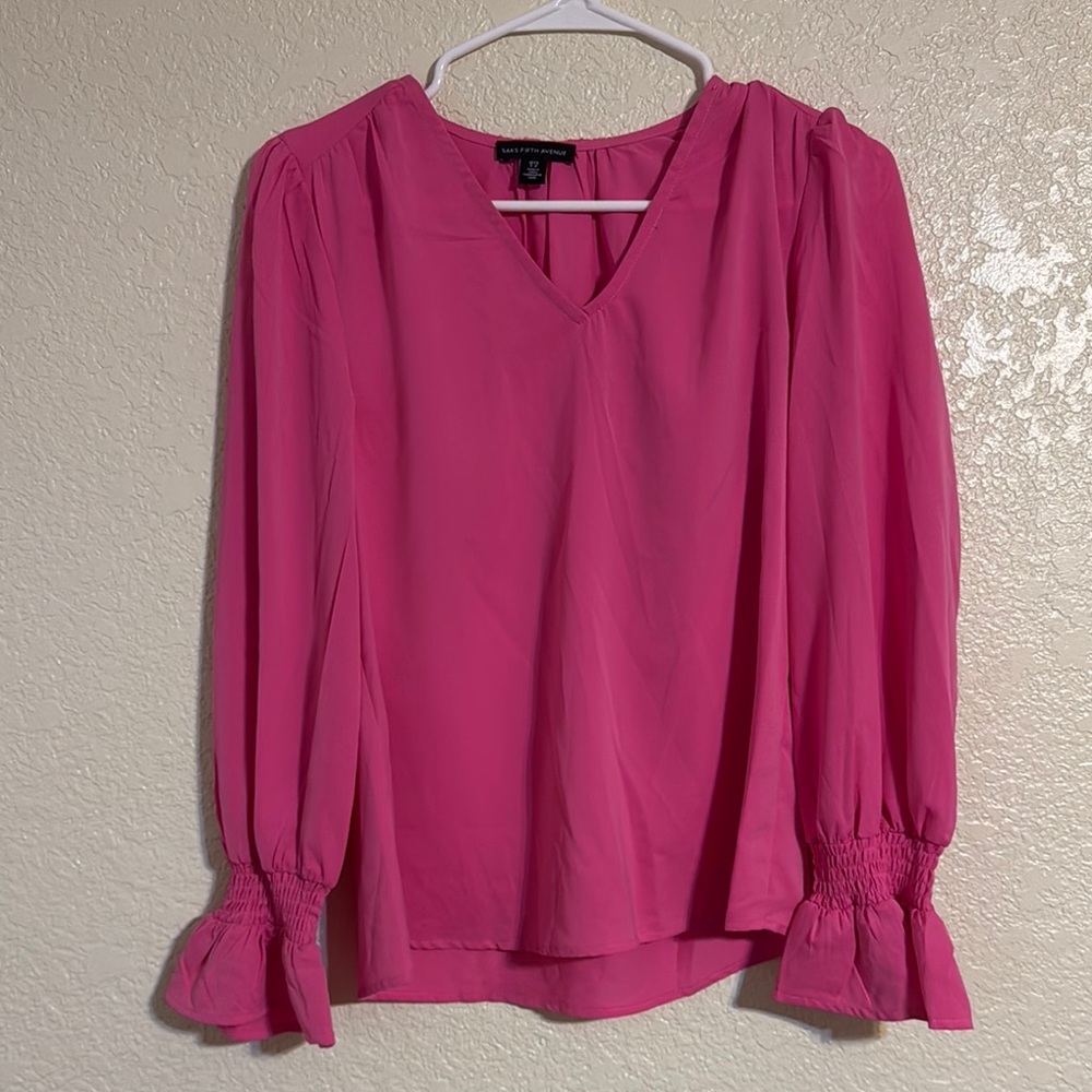 Saks Fifth Avenue | Pink Blouse NWOT
